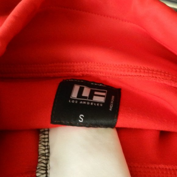 LF the Brand cropped zip up jacket, stand up collar w/ drawstring, mesh accents - Picture 4 of 8